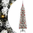 vidaXL Mű karácsonyfa 150 LED-del Fehér 120 cm PVC és Fém és Műanyag