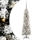 vidaXL Mű karácsonyfa 150 LED-del Fehér 120 cm PVC és Fém és Műanyag