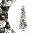 vidaXL Mű karácsonyfa 150 LED-del Fehér 120 cm PVC és Fém és Műanyag