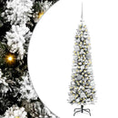 vidaXL Mű karácsonyfa 150 LED-del Fehér 120 cm PVC és Fém és Műanyag