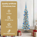 vidaXL Mű karácsonyfa 150 LED-del Fehér 120 cm PVC és Fém és Műanyag