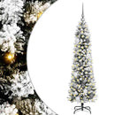 vidaXL Mű karácsonyfa 150 LED-del Fehér 150 cm PVC és Fém és Műanyag