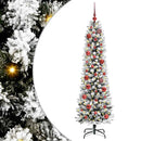 vidaXL Mű karácsonyfa 150 LED-del Fehér 150 cm PVC és Fém és Műanyag