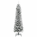 vidaXL Mű karácsonyfa 150 LED-del Fehér 150 cm PVC és Fém és Műanyag
