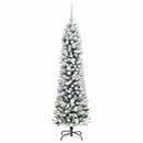 vidaXL Mű karácsonyfa 150 LED-del Fehér 150 cm PVC és Fém és Műanyag