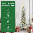 vidaXL Mű karácsonyfa 150 LED-del Fehér 150 cm PVC és Fém és Műanyag