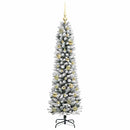 vidaXL Mű karácsonyfa 150 LED-del Fehér 150 cm PVC és Fém és Műanyag