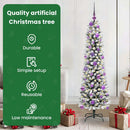 vidaXL Mű karácsonyfa 150 LED-del Fehér 150 cm PVC és Fém és Műanyag
