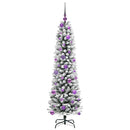 vidaXL Mű karácsonyfa 150 LED-del Fehér 150 cm PVC és Fém és Műanyag