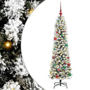 vidaXL Mű karácsonyfa 150 LED-del Fehér 150 cm PVC és Fém és Műanyag