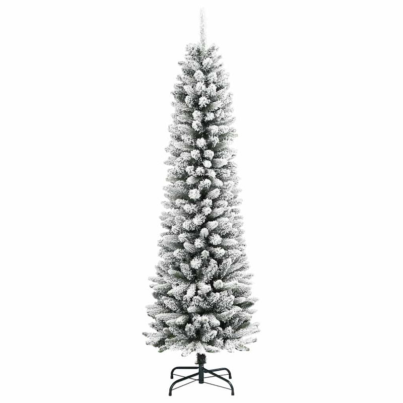 vidaXL Mű karácsonyfa 300 LED-del Fehér 180 cm PVC és Fém és Műanyag