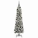vidaXL Mű karácsonyfa 300 LED-del Fehér 180 cm PVC és Fém és Műanyag