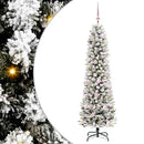 vidaXL Mű karácsonyfa 300 LED-del Fehér 180 cm PVC és Fém és Műanyag