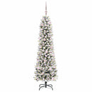 vidaXL Mű karácsonyfa 300 LED-del Fehér 180 cm PVC és Fém és Műanyag