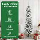 vidaXL Mű karácsonyfa 300 LED-del Fehér 180 cm PVC és Fém és Műanyag