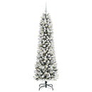 vidaXL Mű karácsonyfa 300 LED-del Fehér 180 cm PVC és Fém és Műanyag