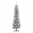 vidaXL Mű karácsonyfa 300 LED-del Fehér 180 cm PVC és Fém és Műanyag