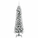 vidaXL Mű karácsonyfa 300 LED-del Fehér 180 cm PVC és Fém és Műanyag