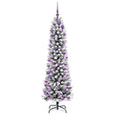 vidaXL Mű karácsonyfa 300 LED-del Fehér 180 cm PVC és Fém és Műanyag