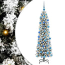 vidaXL Mű karácsonyfa 300 LED-del Fehér 180 cm PVC és Fém és Műanyag