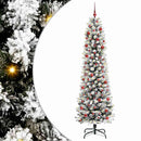 vidaXL Mű karácsonyfa 300 LED-del Fehér 210 cm PVC és Fém és Műanyag