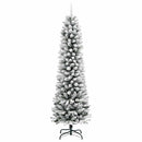vidaXL Mű karácsonyfa 300 LED-del Fehér 210 cm PVC és Fém és Műanyag