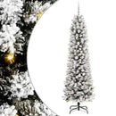vidaXL Mű karácsonyfa 300 LED-del Fehér 210 cm PVC és Fém és Műanyag