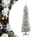 vidaXL Mű karácsonyfa 300 LED-del Fehér 210 cm PVC és Fém és Műanyag