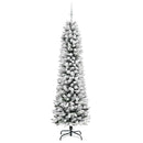 vidaXL Mű karácsonyfa 300 LED-del Fehér 210 cm PVC és Fém és Műanyag