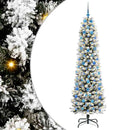 vidaXL Mű karácsonyfa 300 LED-del Fehér 210 cm PVC és Fém és Műanyag