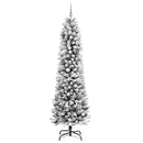 vidaXL Mű karácsonyfa 300 LED-del Fehér 240 cm PVC és Fém és Műanyag