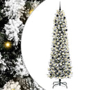 vidaXL Mű karácsonyfa 300 LED-del Fehér 240 cm PVC és Fém és Műanyag