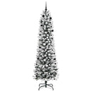vidaXL Mű karácsonyfa 300 LED-del Fehér 240 cm PVC és Fém és Műanyag