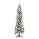 vidaXL Mű karácsonyfa 300 LED-del Fehér 240 cm PVC és Fém és Műanyag