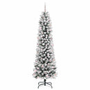vidaXL Mű karácsonyfa 300 LED-del Fehér 240 cm PVC és Fém és Műanyag