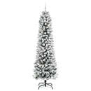 vidaXL Mű karácsonyfa 300 LED-del Fehér 240 cm PVC és Fém és Műanyag