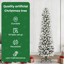 vidaXL Mű karácsonyfa 300 LED-del Fehér 240 cm PVC és Fém és Műanyag