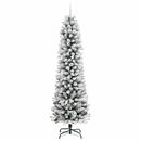 vidaXL Mű karácsonyfa 300 LED-del Fehér 240 cm PVC és Fém és Műanyag