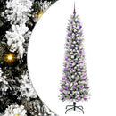 vidaXL Mű karácsonyfa 300 LED-del Fehér 240 cm PVC és Fém és Műanyag