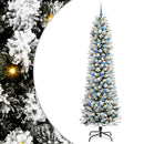 vidaXL Mű karácsonyfa 300 LED-del Fehér 240 cm PVC és Fém és Műanyag