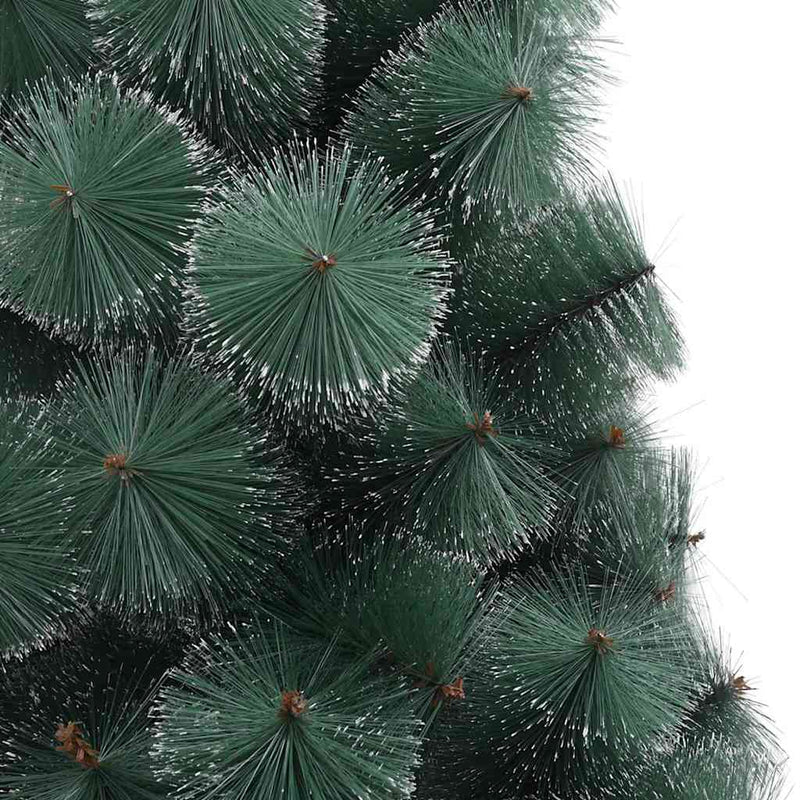 vidaXL Műfenyő világítással és díszekkel 150 LED-del Zöld 120 cm PET