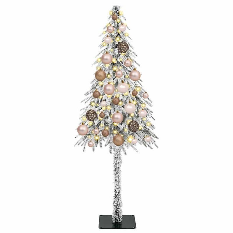 vidaXL Karácsonyfa 150 LED-del állvánnyal Fehér 120 cm PE és Acél