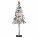 vidaXL Karácsonyfa 150 LED-del állvánnyal Fehér 120 cm PE és Acél