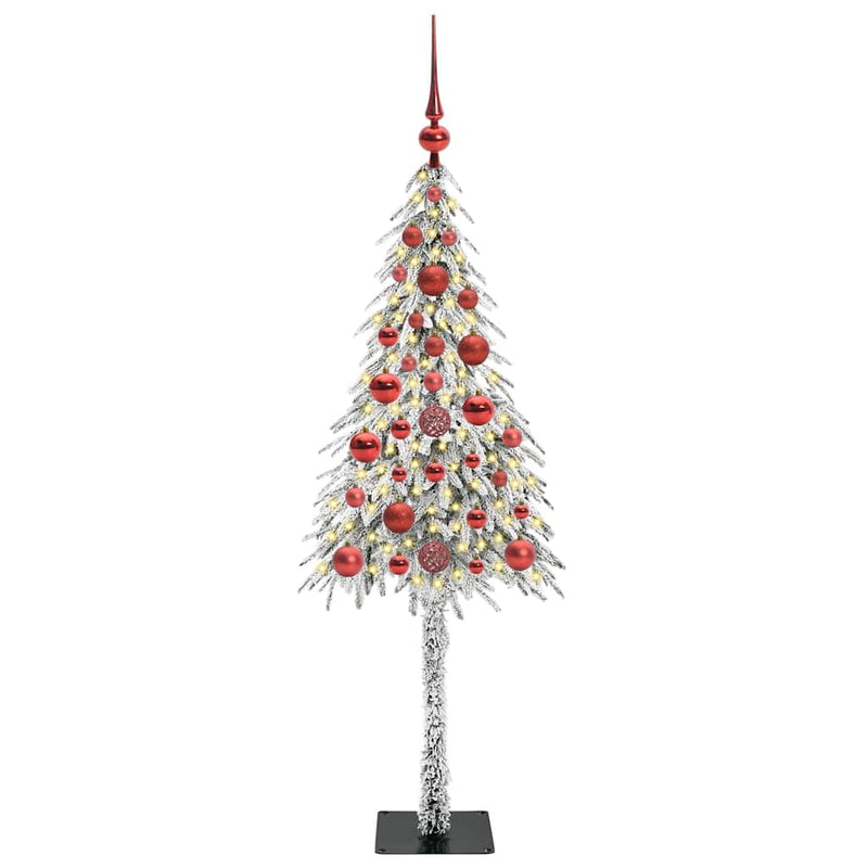 vidaXL Karácsonyfa 150 LED-del állvánnyal Fehér 120 cm PE és Acél