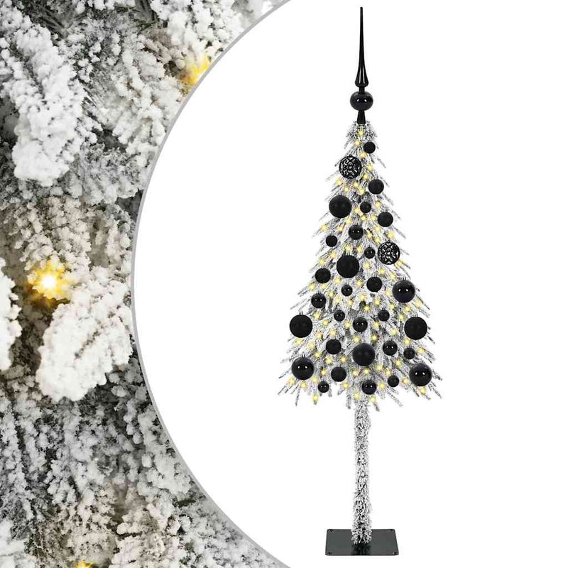 vidaXL Karácsonyfa 150 LED-del állvánnyal Fehér 120 cm PE és Acél