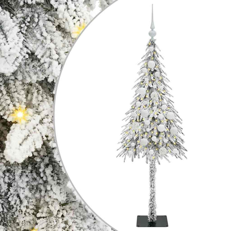 vidaXL Karácsonyfa 150 LED-del állvánnyal Fehér 120 cm PE és Acél