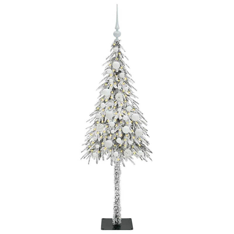 vidaXL Karácsonyfa 150 LED-del állvánnyal Fehér 120 cm PE és Acél
