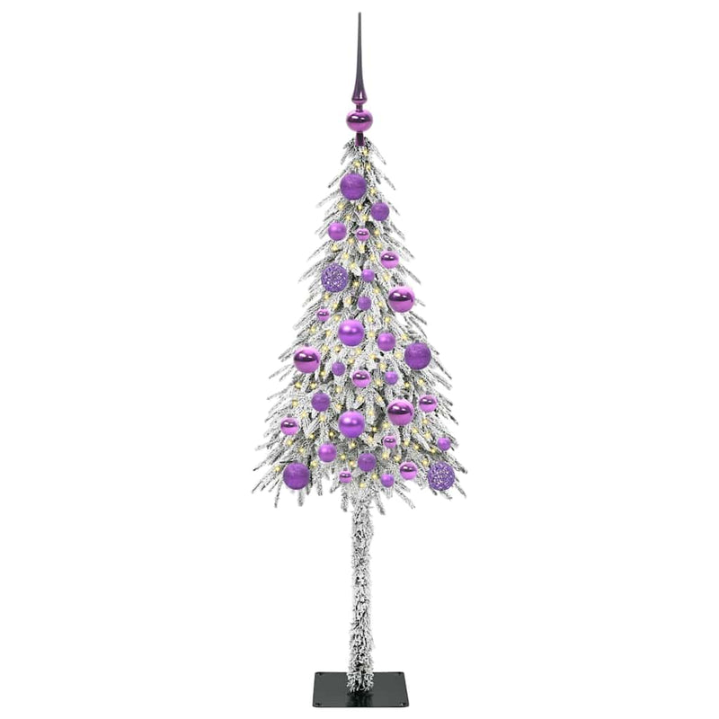vidaXL Karácsonyfa 150 LED-del állvánnyal Fehér 120 cm PE és Acél