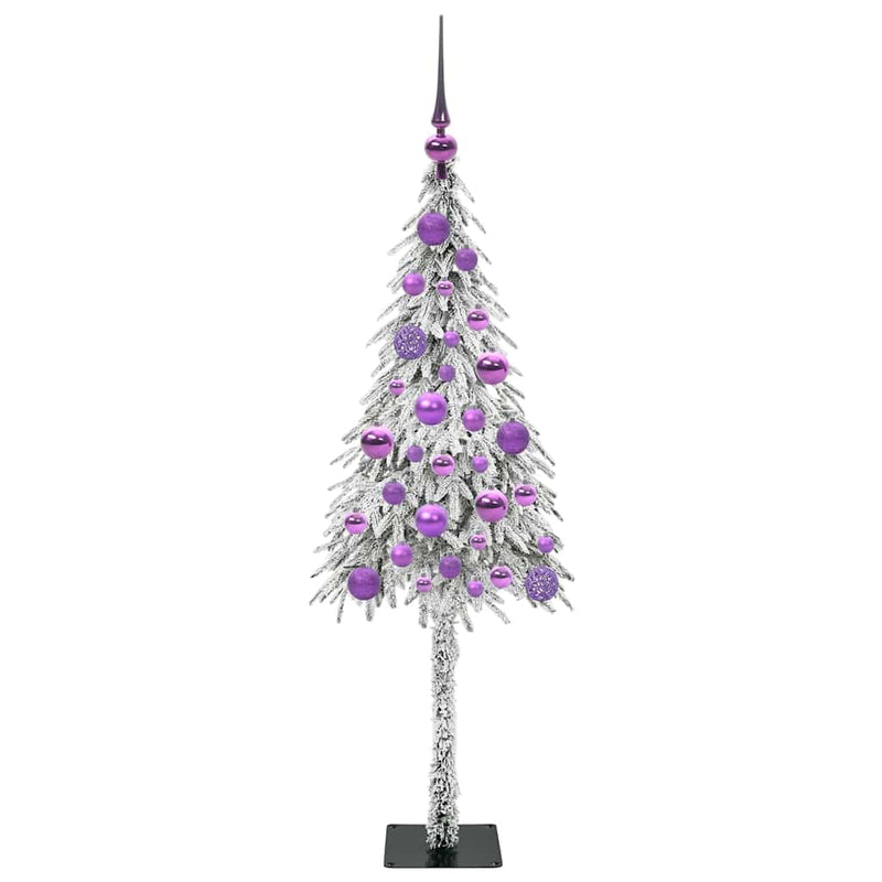 vidaXL Karácsonyfa 150 LED-del állvánnyal Fehér 120 cm PE és Acél