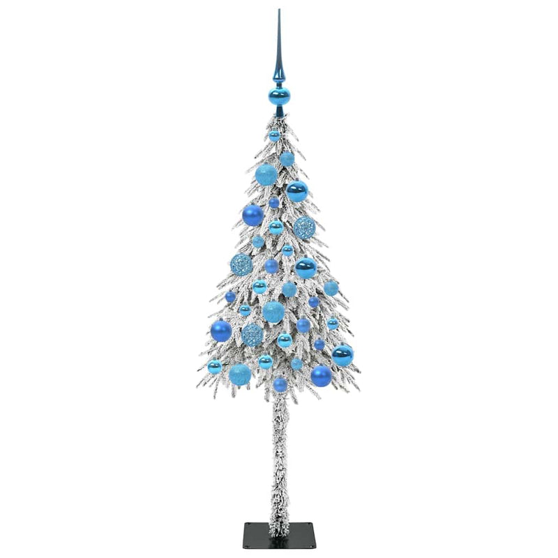 vidaXL Karácsonyfa 150 LED-del állvánnyal Fehér 120 cm PE és Acél